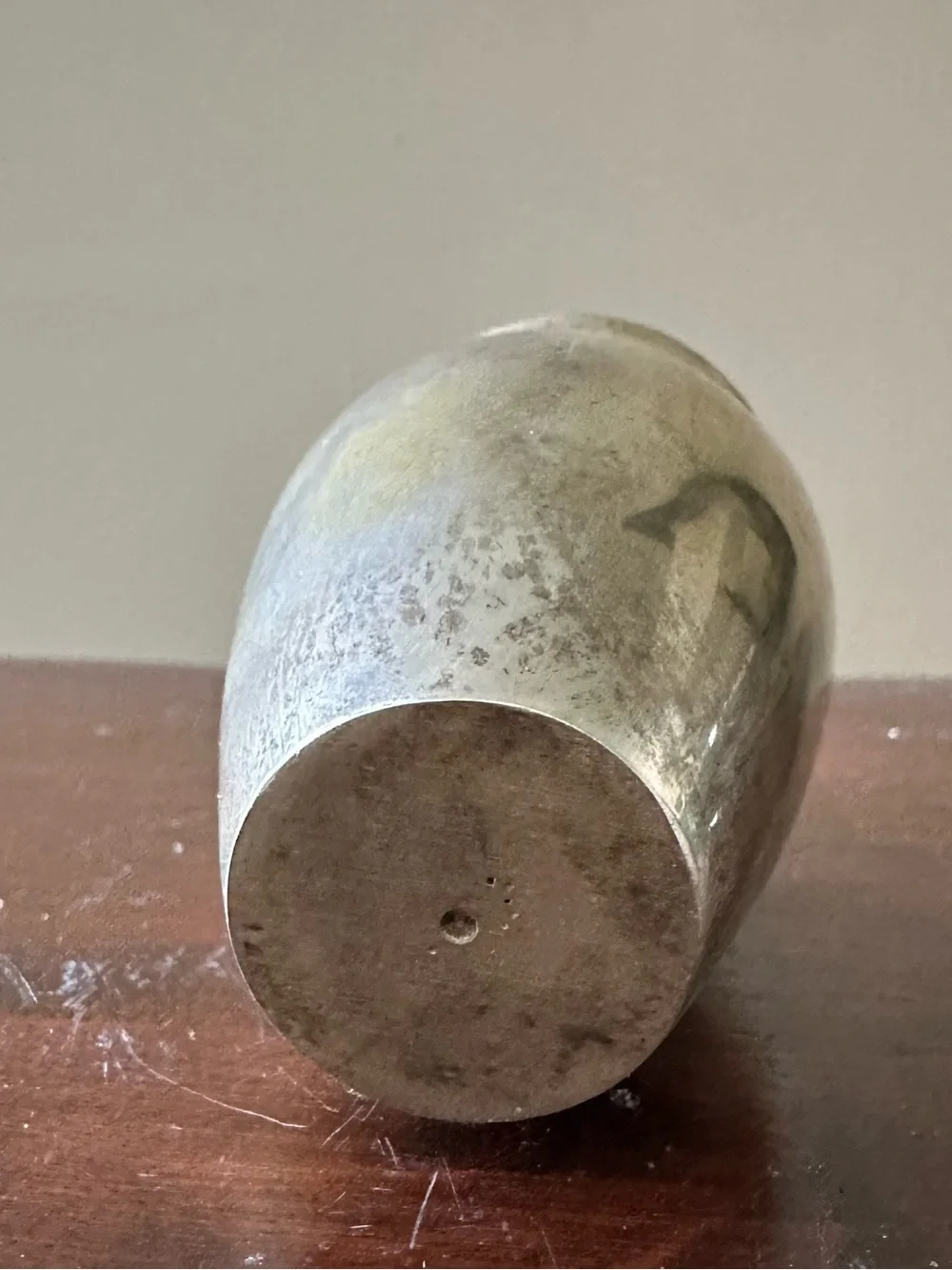 Small metal vase or object